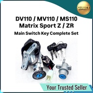Ignition Main Switch Full Complete Set Demak DV110 MV110 MS110 DV 110 MV 110 MS 110 Matrix Sport Z Z