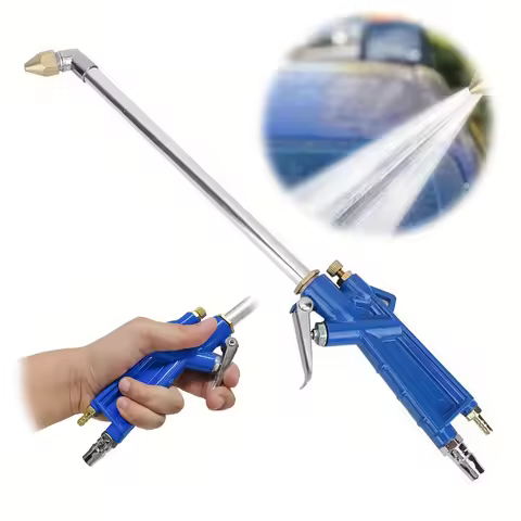 Adjustable Air Pressure Pneumatic Wash Gun Long Nozzle 109cm Hose Ergonomic Handle Engine Cleaner EU