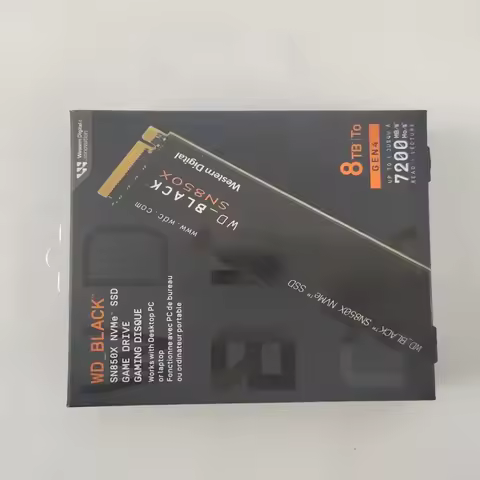 New WD_BLACK SN850X 8TB NVMe SSD WDS800T2X0E M.2 2280 PCIe Gen4 7300MB/s Internal Solid State Drive