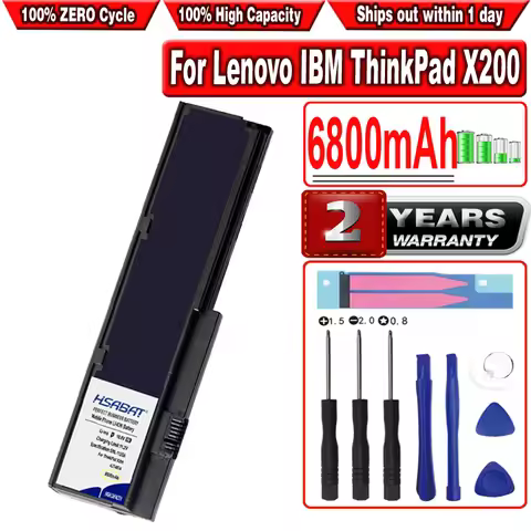 6800mAh Battery for Lenovo ThinkPad X200 X200s X201 X201i X201s 42T4834 42T4835 43R9254 ASM 42T4537 