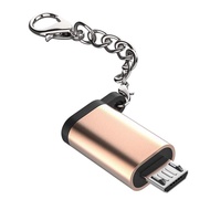 BEAUTYBIGBANG อะแดปเตอร์แปลง Type C เป็น Micro USB OTGอะแดปเตอร์ไมโคร USB หัวต่อ Type-C สำหรับโทรศัพท์ซัมซุงเสี่ยวหมี่หัวเว่ยแอนดรอยด์พร้อมสายโซ่ฟรี