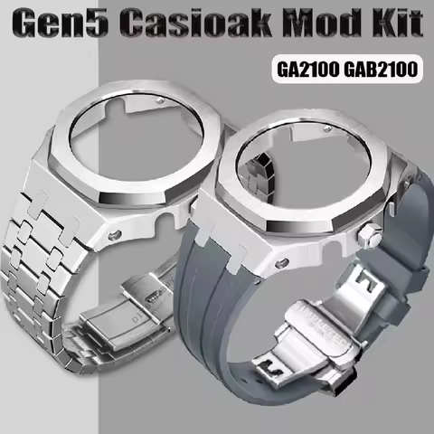 Mod Kit GEN5 GA2100 Metal Bezel for G shock Casioak Modification 4th Generation Rubber&Steel Watch C