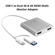 J5 Create JCA365 USB C to Dual 4K &amp; 2K HDMI Multi-Monitor Adapter