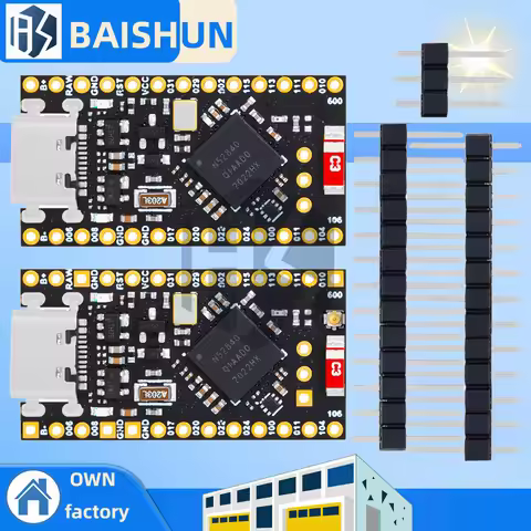 NRF52840 Development Board Compatible With Nice!Nano V2.0 Bluetooth Charging Management Pro Micro NR