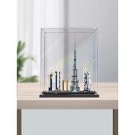 [Acrylic Display Box] Dubai Skyline Acrylic Display Box Suitable for Lego 21052 Building Block Trans