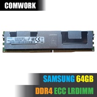 แรม SAMSUNG 64GB DDR4 ECC LRDIMM LOAD REDUCED SERVER RAM MEMORY PC4 X99 WORKSTATION SERVER DELL HP C