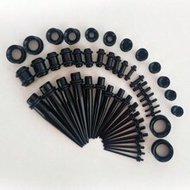25 Pairs Exotic Style Fashionable And Simple Ear Gauges Set With Sizes Ranging From 14g To 00g Cone 