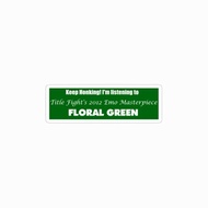 Title Fight band floral green sticker pop punk rock sticker