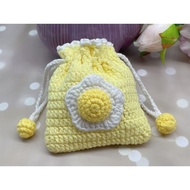Egg Drawstring Bag Mineral Bag Coin Bag