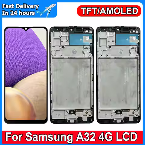 6.5'' Screen For Samsung Galaxy A32 4G A325 LCD Displaywith frame, Touch Panel Digitizer Replacement