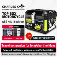READY STOCKTop Box Motorcycle ABS 45L Waterproof Box Premium Motorcycle Box Accessories Box Motor Motorcycle Kotak