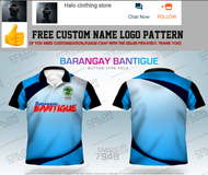 【 Halo Clothing Store 】 Personalized sublimation design BARANGAY BANTIGUE 3D full quality custom pol