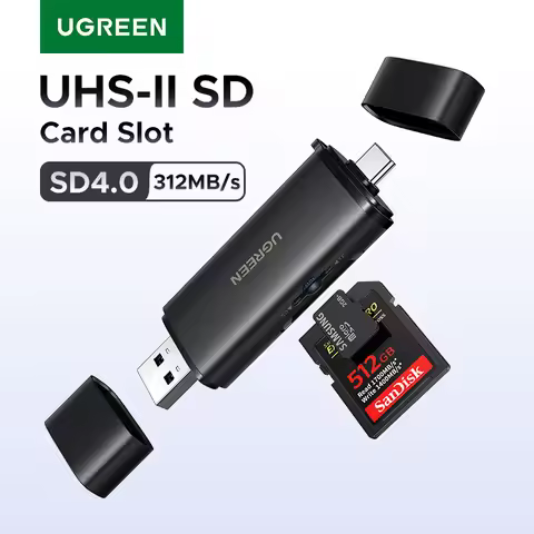 UGREEN USB C SD 4.0 Card Reader USB Memory Card Reader 312MB/s USB3.0&USB C to SD Micro SD TF Card f