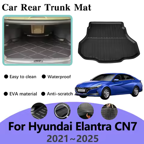 EVA Trunk Mats For Hyundai Elantra CN7 Accessories MK7 Avante N-Line 2021~2025 Cargo Area Floor Tray