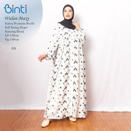DRESS JUMBO LD 140 4XL XXXXL WULAN BAHAN KATUN PREMIUM BORDIR By BINTI / GAMIS JUMBO TERBARU Muslim 