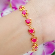 88 imported Mira gold plated bracelet star+