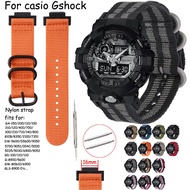 Stripe Nylon Watch Band for G-SHOCK GA-150 800 DW5600 6900 GD-110 G-8900 GLS8900 Watch Strap Sports Fabric Wristbands Belt