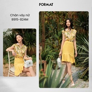 Women's 2-layer pleated hem skirt B915-824M (Bloom into you)