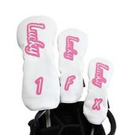 1pc PU Golf Club Head Cover, Golf Head Cover For Driver Fairway And Hybrid, Golf Club Headcover, Gol