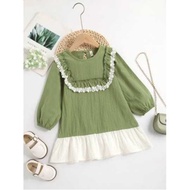 Rayon Crinkle Girls Dress 1-7 years | Latest Korean Girls' Clothes/Dresses for Girls 1-7 years old