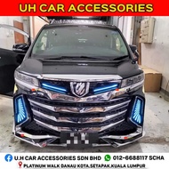 TOYOTA ALPHARD 2018-2023 CENTURY HAWK FRONT BUMPER BODYKIT GRILLE LED DRL