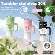 304 Stainless Steel Tumbler 1200ml Capacity with KPOP STELLA H2H hearts2hearts Design, Direct Drinki