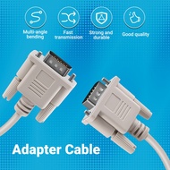 1.4M RS232 DB9 9 Pin Male to VGA Video 15 Pin Male Adapter Cable Light Gray