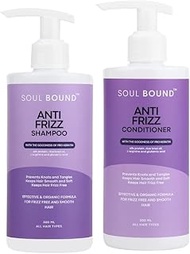 SOUL BOUND Anti-Frizz Shampoo & Conditioner Combo Pack - Pro Keratin Power for Silky Smoothness & Bo