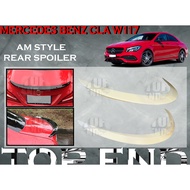 MERCEDES-BENZ CLA-CLASS W117 AM STYLE TRUNK SPOILER CLA180 CLA200 CLA220 CLA250 ABS SKIRT LIP BODYKI