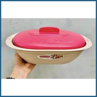 ❈ ┬ ☁ 3pcs/ SET OVAL FOOD KEEPER WITH LID SUNNYWARE Hard Plastic