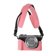 Leather Protective Case Canon G7x2 / g7x3 G7x Mark Ii Iii Camera Bags Magnetic Pu Cover Base Cross -