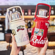 Kettle Large-Capacity High-Value Girls Making Tea Outdoor with Thermos Cup Men Water Cup Stainless S