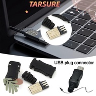 TARSURR Mini USB Male Connector, DIY 5Pin USB 2.0 Jack, Male Plug Socket Connector Micro Male USB Pl