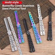 Butterfly Comb Stainless Steel Practice Tool Butterfly Trainer Portable Folding Comb Tool toy