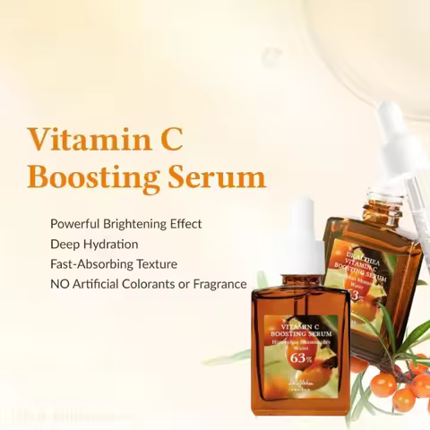 Facial Essence Vitamin Boosting Serum,Soothing Deep Hydration, Brightening Gentle Vitamin C Serum 30