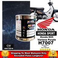 ☃○✸[ Honda EX5 Mariana Purple H7007 ] 🔵 Crystal 2K Paint CW Aikka Cat DIY Spray Gun 500ml &amp; 1Liter  Warna Biru Motor