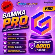 [ONLINE]Gamma AI Pro Premium Private Account | 4000 AI Credits | Own Email | Gamma Pro Upgrade
