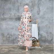 Gamis Batik Teratai Kombinasi