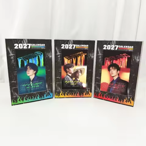2027 Calendar Bo Jun Yi Xiao Peripheral Customized 365 Timeline Calendar Wang Yibo Xiao Zhan BJYXSZD