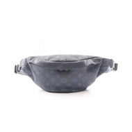 【二手】LOUIS VUITTONDiscovery PM 腰包/斜背包 Monogram Shadow M45729 海軍藍皮革 Discovery PM 腰包
