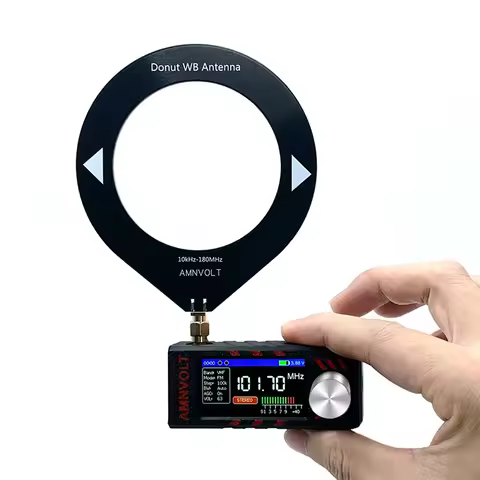 SI4732 LSB USB AM FM FM/AM Radio 1.9inch IPS Screen Mini Pocket Radio with Antenna Portable Radio