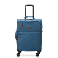 Delsey Maubert 2.0 Expandable Soft Suitcase (3D Logo) in Blue
