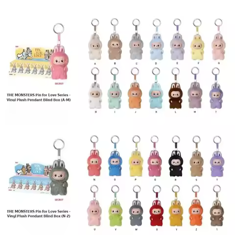 POP MART Pin for Love The Monsters Labubu Blind Box Plushy-Vinyl Pendant Collectible Mystery Surpris