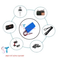Nsv PIN SẠC 18650 1S2P 3.7V-4.2V 4000MAH CHO LOA BLUETOOTH ĐÈN LED CÓ JACK HEADER 2.54