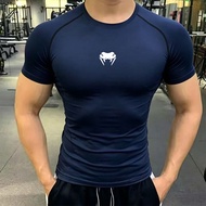 Short-Sleeved Quick-Drying Tight T-Shirt Shark Quick-Drying Gym Training Tights
