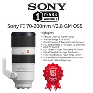 SONY FE 70-200MM F/2.8 GM OSS E MOUNT LENS FULL FRAME FORMAT TELEPHOTO ZOOM LENS SONY 70-200MM F/2.8