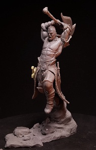 1/24 Resin Figure Model Kits Solrak/The Savage Barbarian Fury Unassambled Unpainted S99