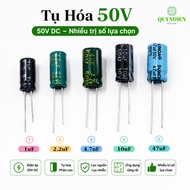 Capacitor 50V 1uF 2.2uF 4.7uF 10uF 47uF – Power Filter Polarized Capacitor, Electronic Circuit Noise