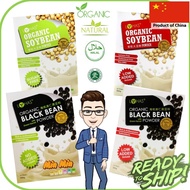 Lohas Organic HALAL Soy Bean/Black Soy Bean Powder Without or Less Sugar free 500gram Healthy Low Sugar Sugar free Organic Soy Milk/Black Soy Milk Powder 500g