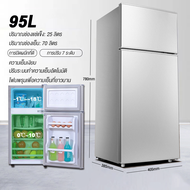 ตู้เย็นตู้เย็น 2 ประตู ตู้เย็นราคาถูก ขนาด 120L ขนาด เหมาะสำหรับใช้ในบ้านและสำนักงาน ตู้เย็นเล็กๆ  ตู้เย็นมินิตู้เย็นลดราคา refrigerator ตู้เย็นเล็ก  การอนุรักษ์พลังงาน การกระจายความร้อนทั้งสองด้าน เสียงรบกวนต่ํา 70L One